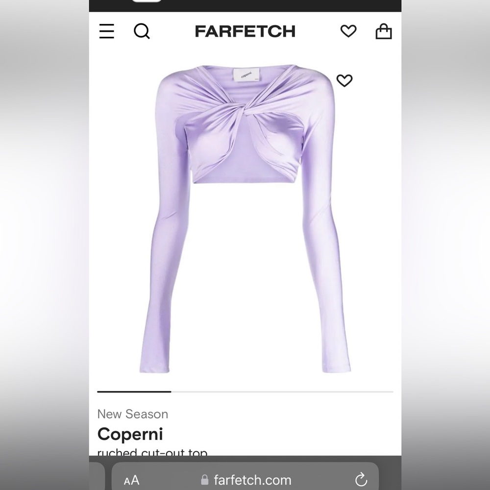 Coperni Ruched Cut-out top
